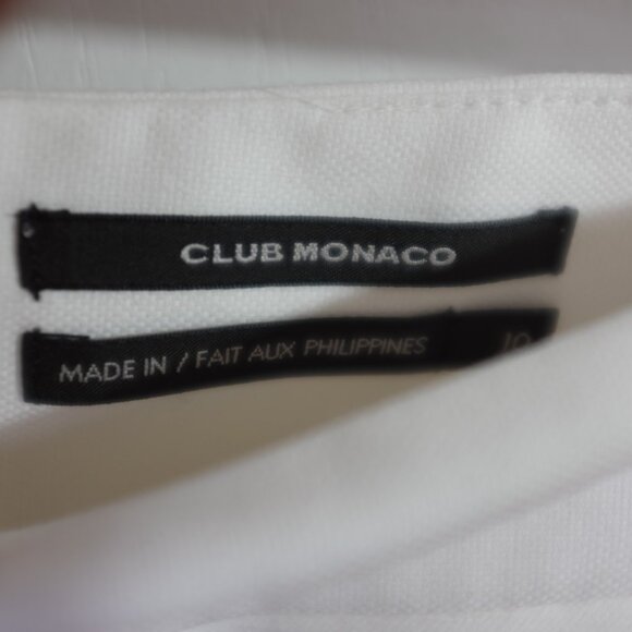 Club Monaco white cotton pencil skirt size 10 - Picture 7 of 8